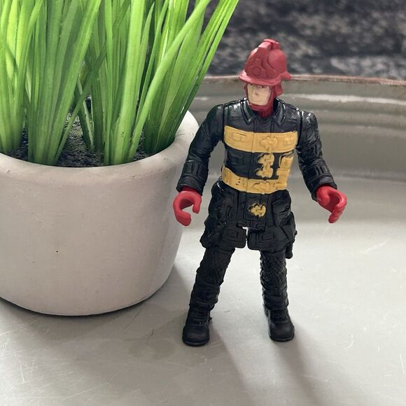 Chap Mei Firefighter Action Figure 4" Emergency Rescue Team - Picture 1 of 4